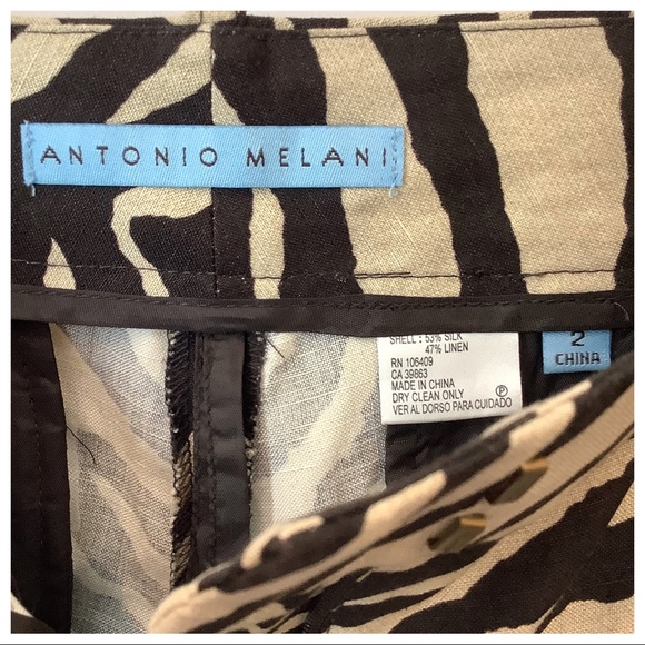 NWT Antonio Melani Linen/Silk Maxine Fit Shorts 2 - Picture 9 of 9
